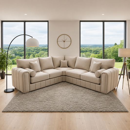 Madrid Sofa in Soft Plush Velvet Fabric