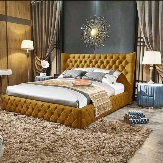 Allen Chesterfield Upholstered Bed Frame