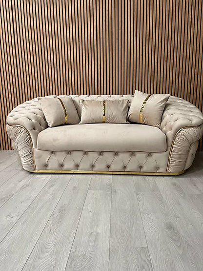 Anmol Ambassor 3 Plus 2 Sofa in Plush Velvet Fabric