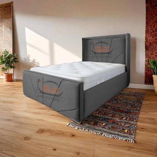 Subrise Upholstered Ottoman Bed – Lift-Up, Storage, Modern Fabric