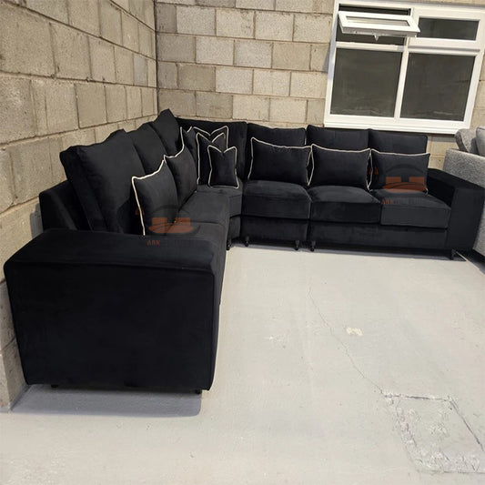 Hertford Plush Velver Fabric Sofa