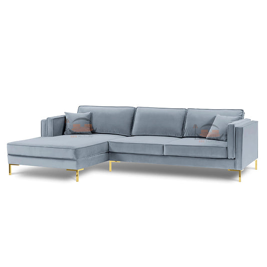 Radleigh Corner Sofa in Plush Velvet Fabric