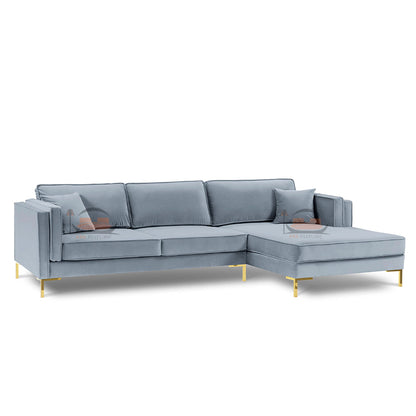 Radleigh Corner Sofa in Plush Velvet Fabric