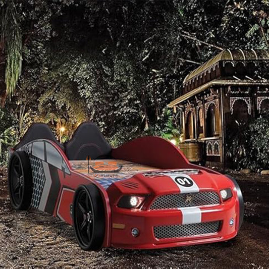 Car Bed with LED Lights For Kids