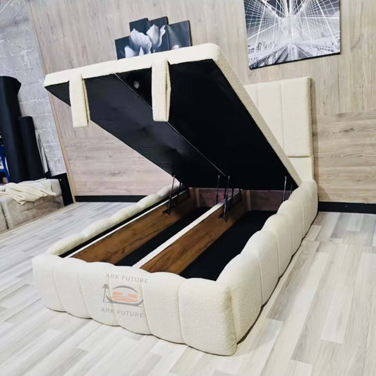 Nordic Divan Ottoman Bed Frame in PLush Velvet Fabric