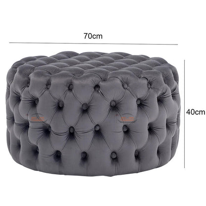 Nutter Chesterfield Button Cube Stool Chair Footrest