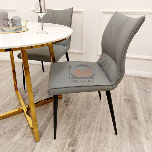 Alba Leather Dining Chair – Modern Design with Sturdy Legs