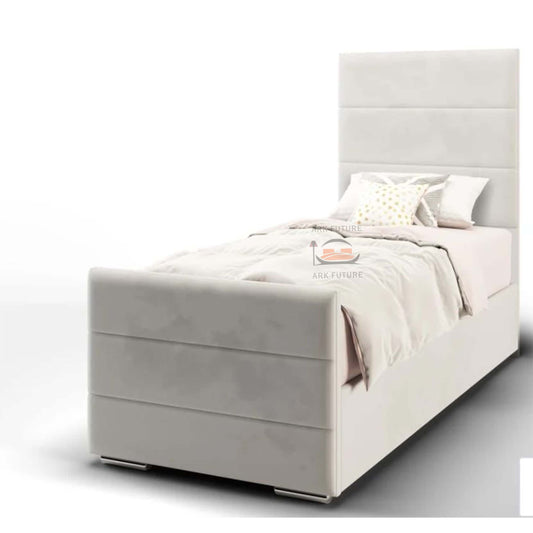 Ample Kids Bed in Plush Velvet Fabric