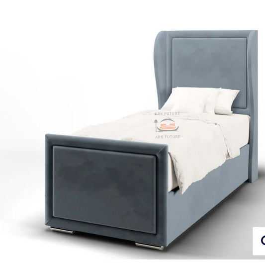 CozyCorner Winged Kids Bed in Plush Velvet Fabric