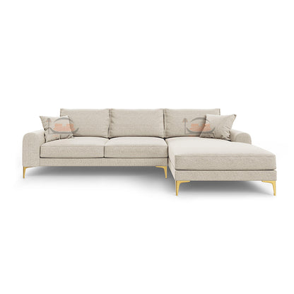 Alure L Shape Sofa in Plush Velvet in Right and Left Corner Options