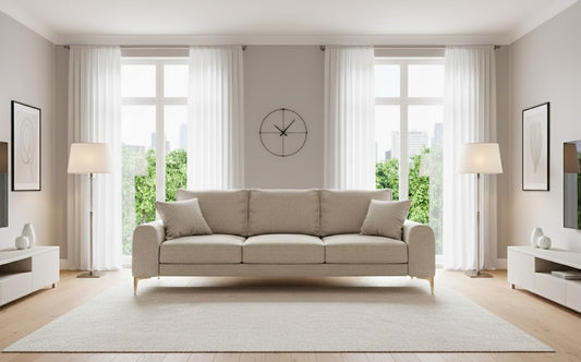 Oslo 3 Seater Sofa in Plush Velvet Fabric