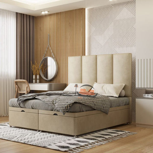 Marlo four panel divna Ottoman Bed Frame