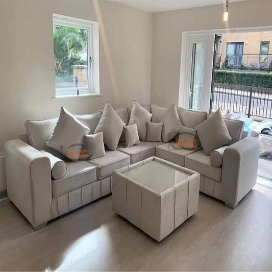 Royal Luxury Sofa in Plush Velvet Fabric