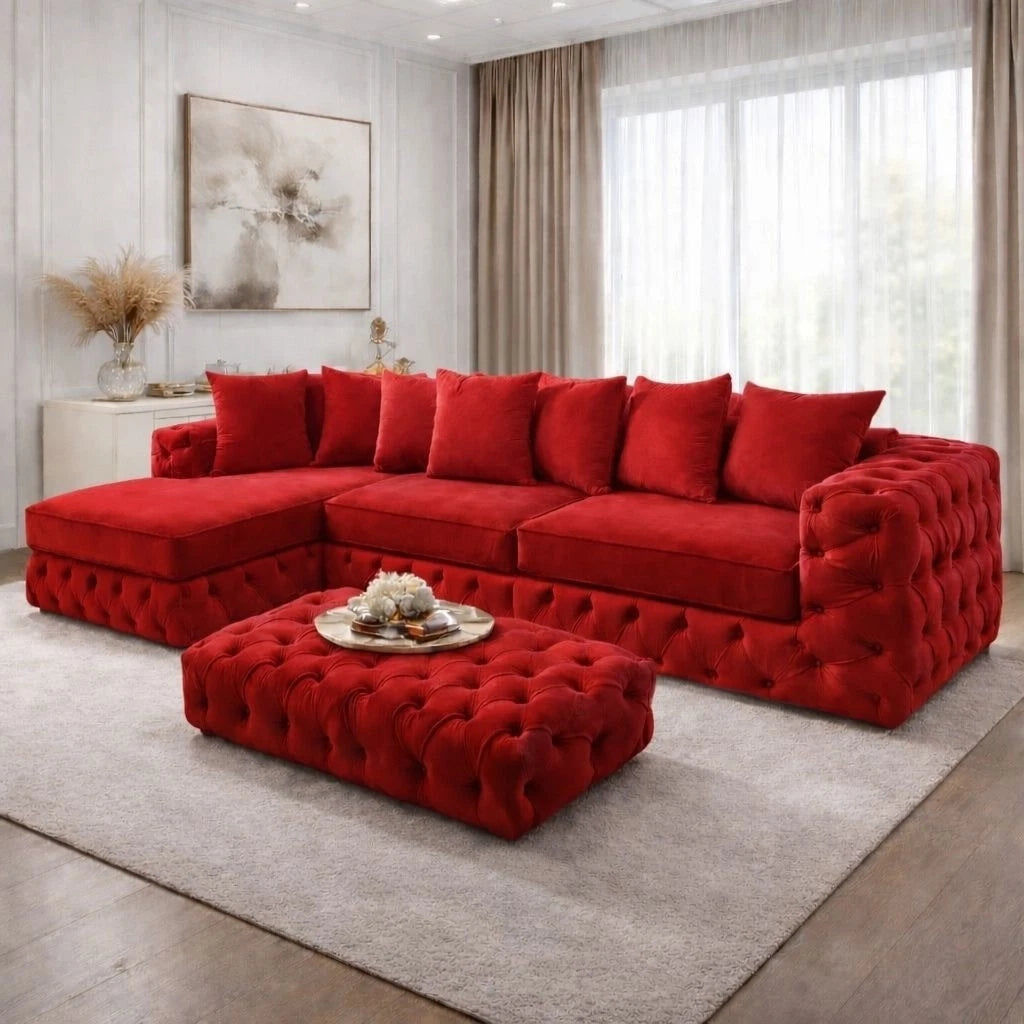 Montara Luxury L Shape Corner Sofa In Left or Right Hand Chaise