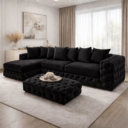 Montara Luxury L Shape Corner Sofa In Left or Right Hand Chaise