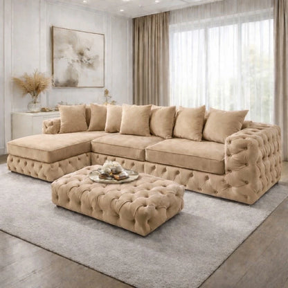 Montara Luxury L Shape Corner Sofa In Left or Right Hand Chaise