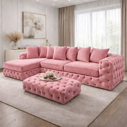 Montara Luxury L Shape Corner Sofa In Left or Right Hand Chaise