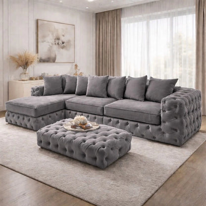 Montara Luxury L Shape Corner Sofa In Left or Right Hand Chaise