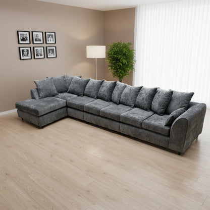 Stone Aura Left-Hand Chaise L-Shaped Sofa