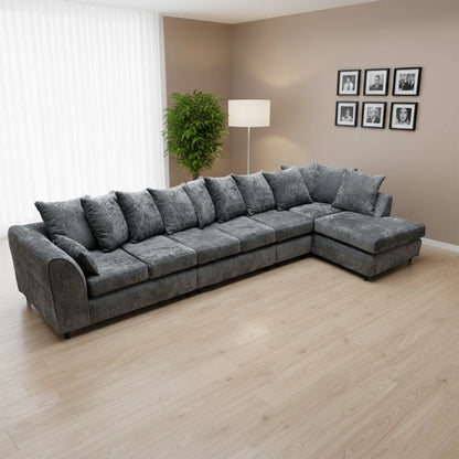 Stone Aura Right-Hand Chaise L-Shaped Sofa