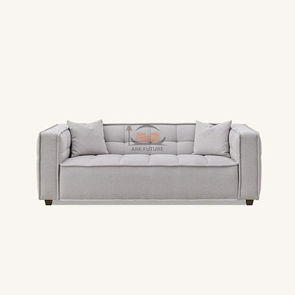 Murray Sofa Range - Modern Modular 4+3 Seater in Putty Boucle