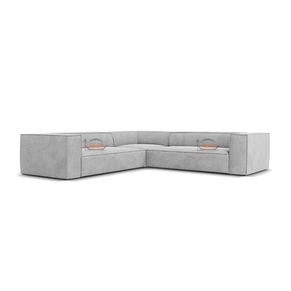 Symetry Luxury Corner Sofa in Plush Velvet Fabric