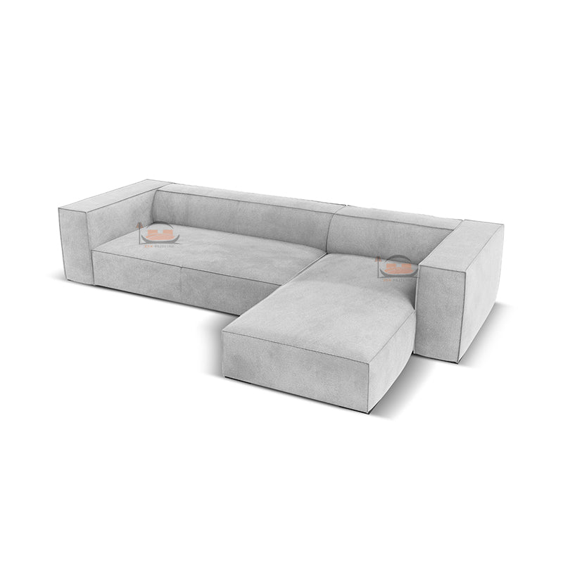 Burger Right and Left hand Corner Sofa in Plush Velvet Sofa