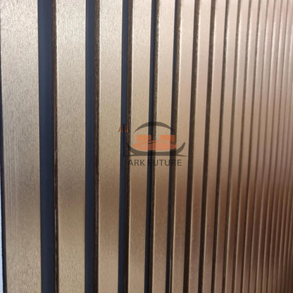 Wood Effect Slatted Acoustic Wall Panels – Set of 14