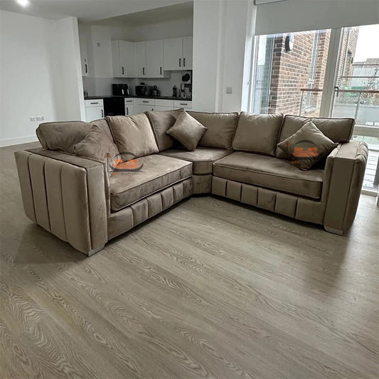 Victor Sofa in Plush Velvet Fabric
