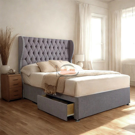 Lifton Curved Winged Divan Bed